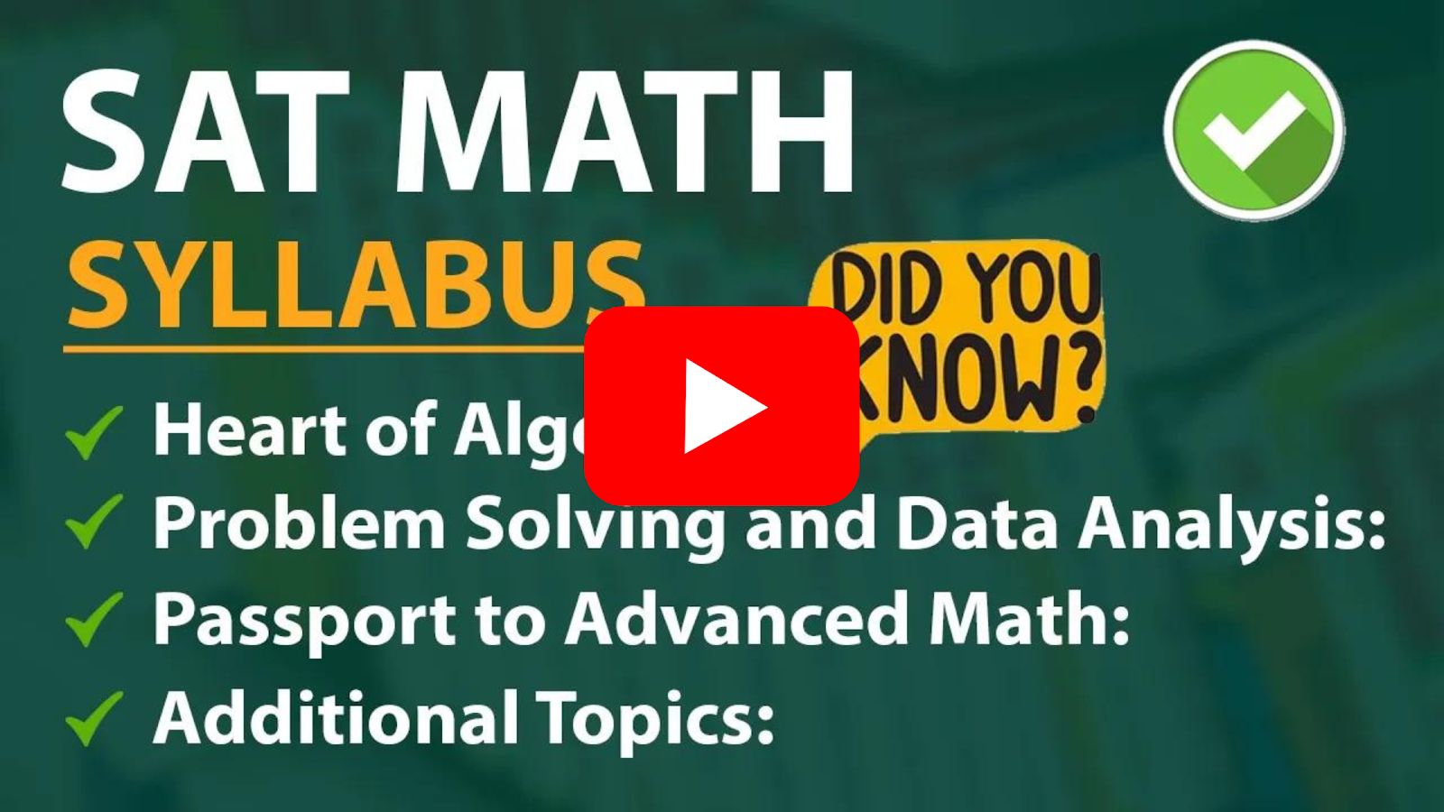 Digital SAT Syllabus 2026-2027 | Pattern, Sections-Breakdown And Topics