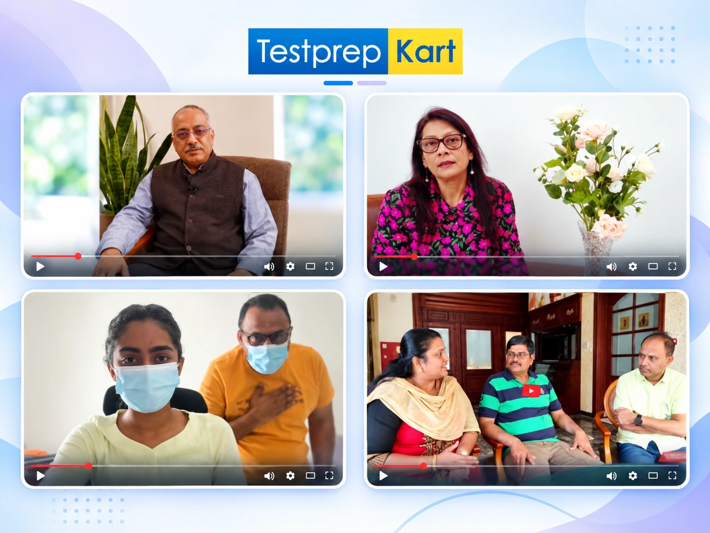 SAT students and parents testimonial collage